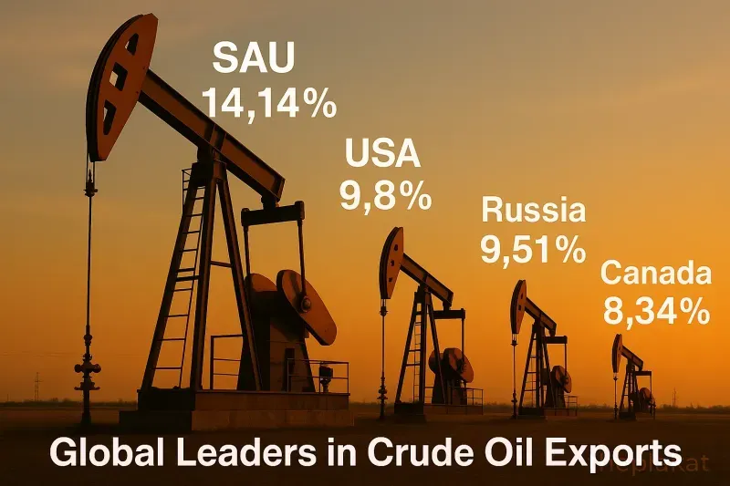 Global Leaders in Crude Oil Exports in 