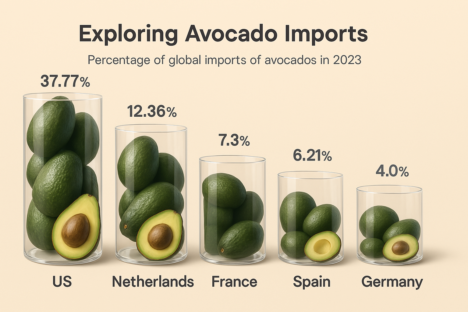 Exploring Avocado Imports: Key Players in 2023 in Economy