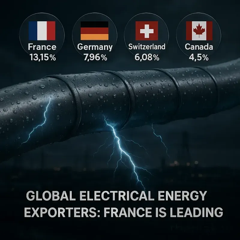 Global Electrical Energy Exporters: France is Leading in 
