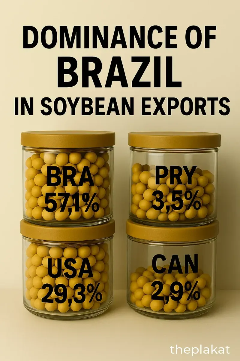 Dominance of Brazil in Soybean Exports in 