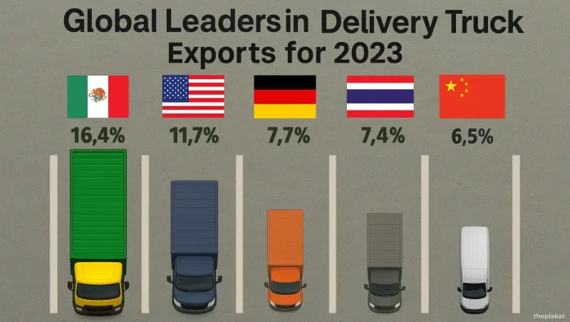 Global Leaders in Delivery Truck Exports for 2023 in Economy