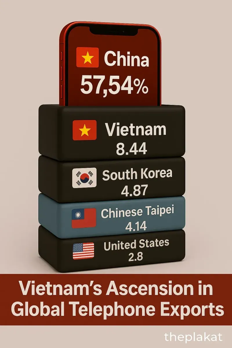 Vietnam's Ascension in Global Telephone Exports in Economy