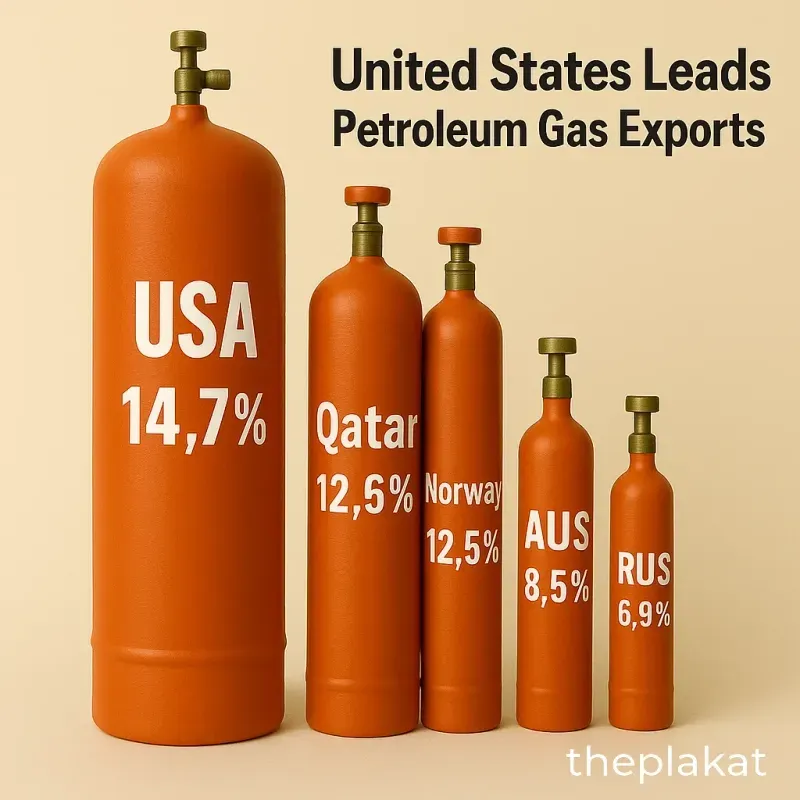 United States Leads Petroleum Gas Exports in 
